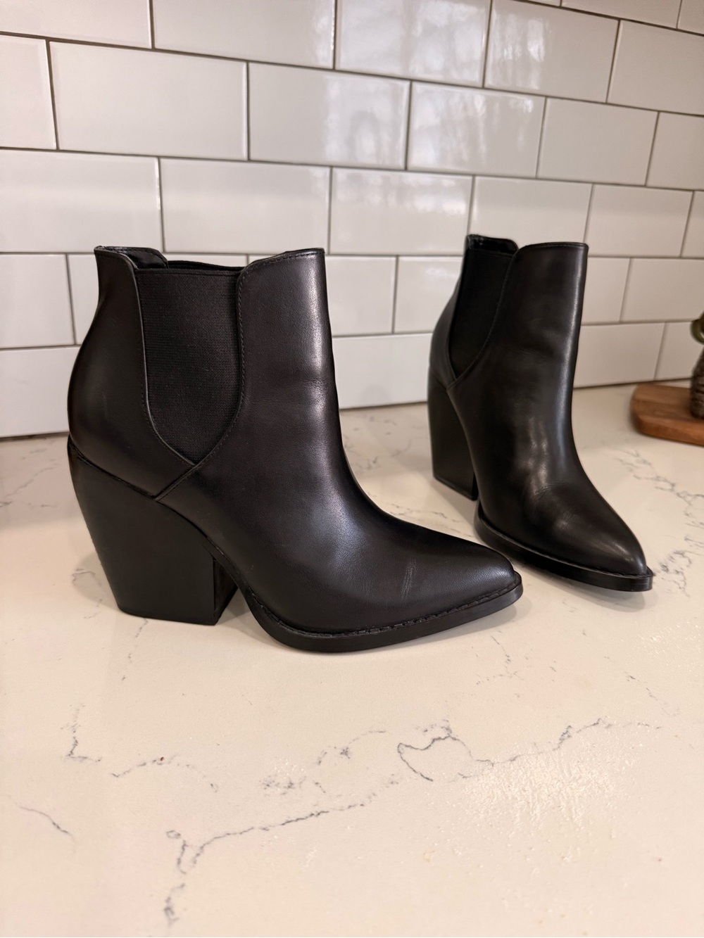 Nordstrom BP LEX LEA Leather Ankle Booties - Women's 7.5